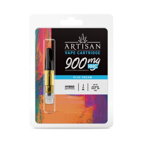 900mg HHC Vape Cart - Blue Dream - Hybrid - 1ml - Artisan - Thumbnail 2