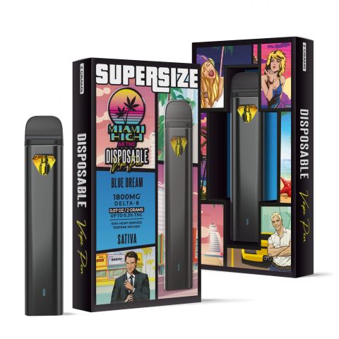 Blue Dream Delta 8 THC Vape Pen - Disposable - Miami High - 1800MG - 1