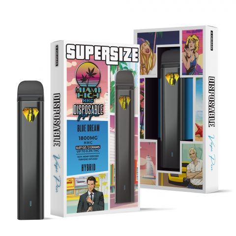 Blue Dream HHC Vape Pen - Disposable - Miami High - 1800MG - Thumbnail 1