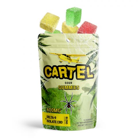 Cartel Sour Gummies - Delta 9, CBD Isolate Blend - Pure Blanco - 600MG - Thumbnail 2