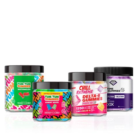 CBD Gummies Variety - 4 Pack Bundle  - Thumbnail