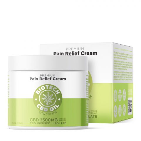 2,500mg CBD Pain Relief Cream - 4oz - Biotech CBD - 1