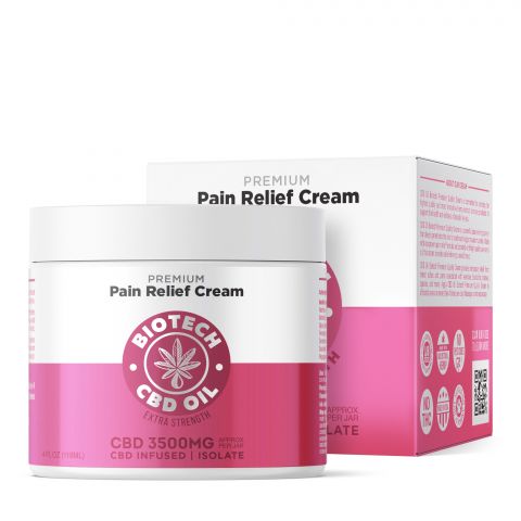3,500mg CBD Pain Relief Cream - 4oz - Biotech CBD - 1