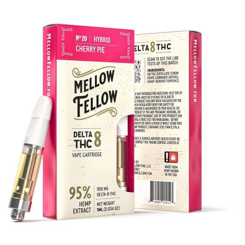 Cherry Pie Cartridge - Delta 8 THC - Mellow Fellow - Hybrid - 950MG - Thumbnail