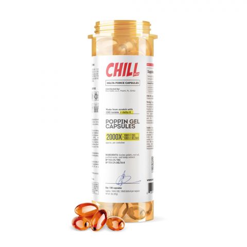 Chill Plus CBD Delta-8 THC Poppin Gel Capsules - 2000X - Thumbnail 1