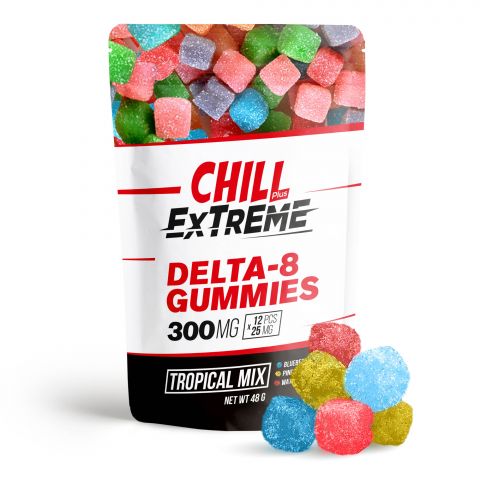 Chill Plus Delta-8 Extreme Gummies - Tropical Mix - 300mg - Thumbnail 1