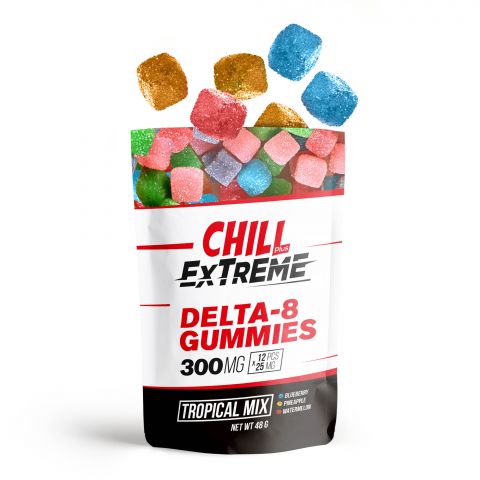 Chill Plus Delta-8 Extreme Gummies - Tropical Mix - 300mg - Thumbnail 3