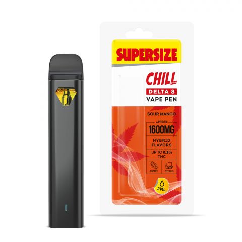 Chill Plus Delta-8 THC Disposable Vape Pen - Sour Mango - 1600MG - Thumbnail 1