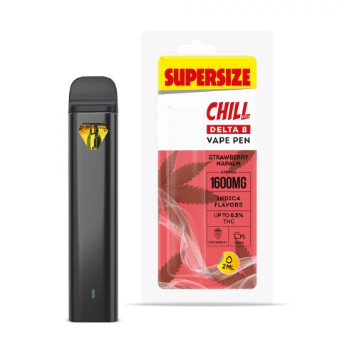 Chill Plus Delta-8 THC Disposable Vape Pen - Strawberry Napalm - 1600MG - Thumbnail 1