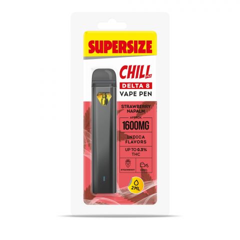 Chill Plus Delta-8 THC Disposable Vape Pen - Strawberry Napalm - 1600MG - Thumbnail 2
