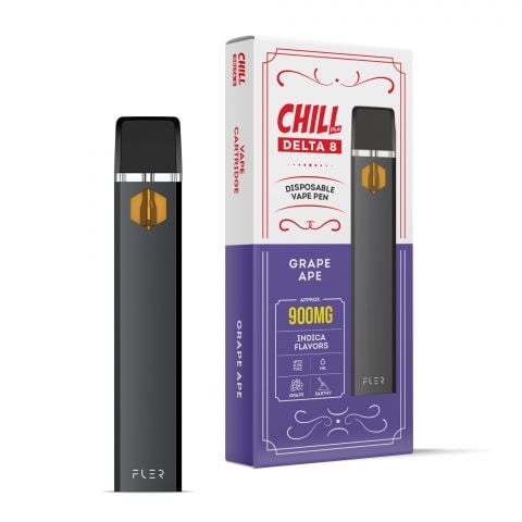 Chill Plus Delta-8 THC Disposable Vaping Pen - Grape Ape - 900mg - 1
