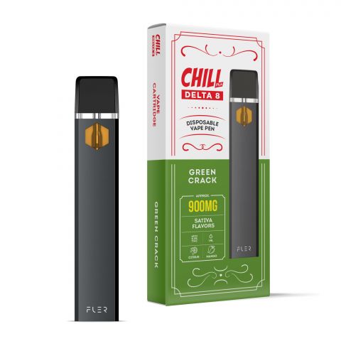 Chill Plus Delta-8 THC Disposable Vaping Pen - Green Crack - 900mg - 1