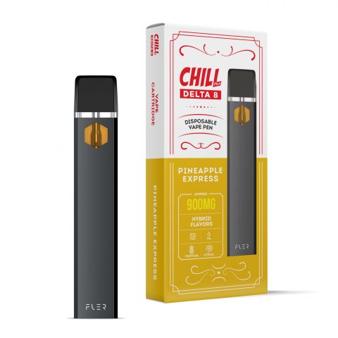 900mg D8 Vape Pen - Pineapple Express - Hybrid - 1ml - Chill Plus - Thumbnail 1