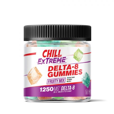 Chill Plus Delta-8 THC Extreme Fruity Mix Gummies - 1250X - 2