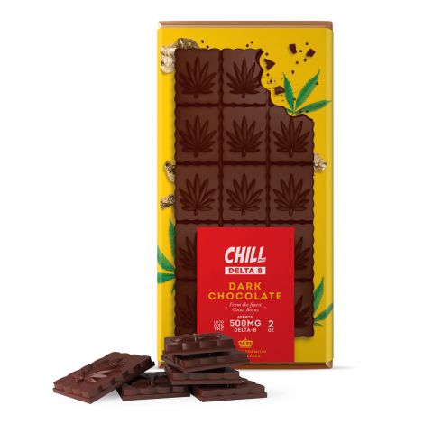 Chill Plus Delta-8 THC Premium Belgium Dark Chocolate - 500MG - 1
