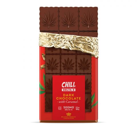 Chill Plus Delta-8 THC Premium Belgium Dark Chocolate With Caramel - 500MG - Thumbnail 3