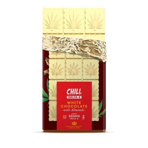 Chill Plus Delta-8 THC Premium Belgium White Chocolate With Almonds - 500MG - 3