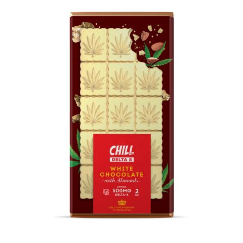 Chill Plus Delta-8 THC Premium Belgium White Chocolate With Almonds - 500MG - Thumbnail 2