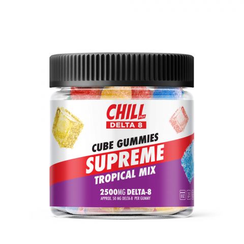 50mg Delta 8 THC Gummies - Tropical Mix - Chill Plus - Thumbnail 2