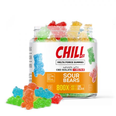 Chill Plus Delta Force Sour Bears - 800X - Thumbnail 1