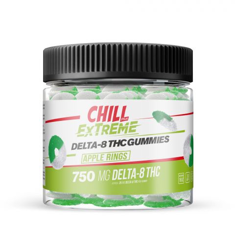Chill Plus Extreme Delta-8 THC Gummies - Apple Rings - 750MG - 2