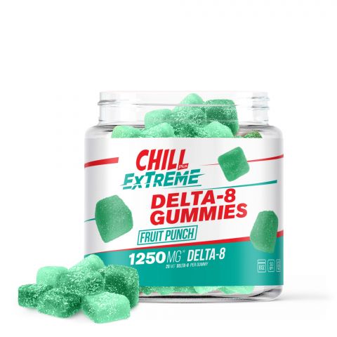 Chill Plus Extreme Delta-8 THC Gummies - Fruit Punch - 1250MG - 1