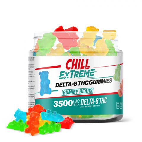 Chill Plus Extreme Delta-8 THC Gummies - Gummy Bears - 3500MG - Thumbnail 1