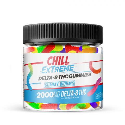Chill Plus Extreme Delta-8 THC Gummies - Gummy Worms - 2000MG - Thumbnail 2