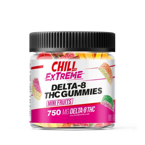 Chill Plus Extreme Delta-8 THC Gummies - Mini Fruits - 750MG - Thumbnail 2