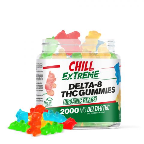 Chill Plus Extreme Delta-8 THC Gummies - Organic Bears - 2000MG - Thumbnail 1