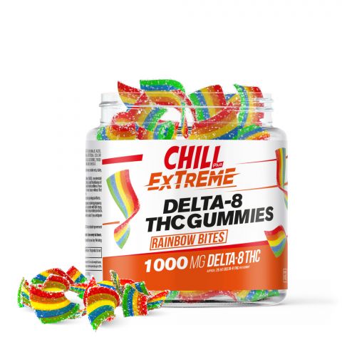 Chill Plus Extreme Delta-8 THC Gummies - Rainbow Bites - 1000MG - Thumbnail 1