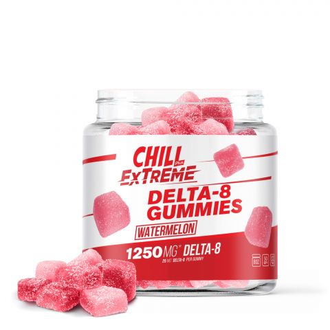 Chill Plus Extreme Delta-8 THC Gummies - Watermelon - 1250MG - 1
