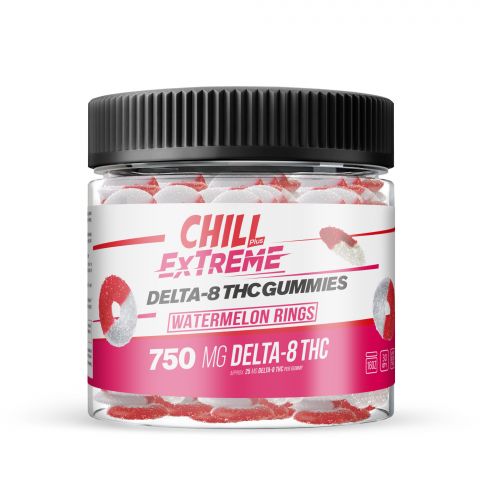 Chill Plus Extreme Delta-8 THC Gummies - Watermelon Rings - 750MG - Thumbnail 2