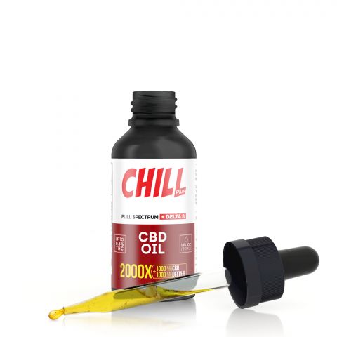 Chill Plus Full Spectrum Delta-8 CBD Oil - 2000X - 1
