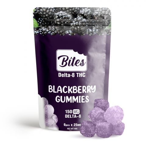 Delta-8 Bites - Blackberry Gummies - 150mg - 1