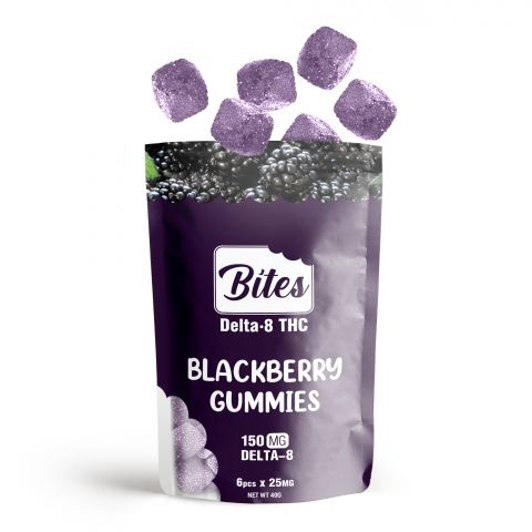 Delta-8 Bites - Blackberry Gummies - 150mg - 3