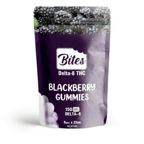 Delta-8 Bites - Blackberry Gummies - 150mg - 2