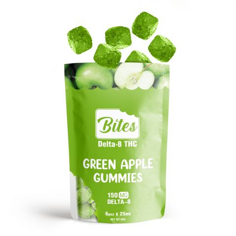 Delta-8 Bites - Green Apple Gummies - 150mg - Thumbnail 3