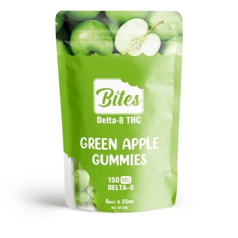 Delta-8 Bites - Green Apple Gummies - 150mg - Thumbnail 2