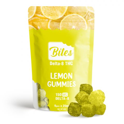 Delta-8 Bites - Lemon Gummies - 150mg - 1