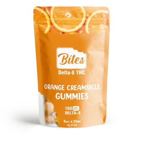 Delta-8 Bites - Orange Creamsicle Gummies - 150mg - 2