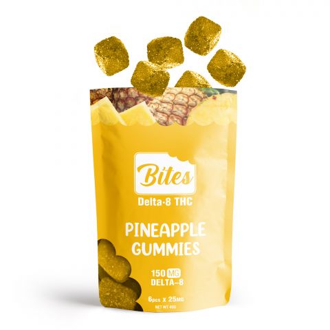 Delta-8 Bites - Pineapple Gummies - 150mg - Thumbnail 3