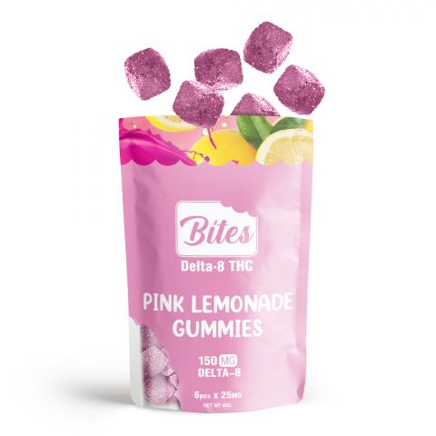 Delta-8 Bites - Pink Lemonade Gummies - 150mg - Thumbnail 3