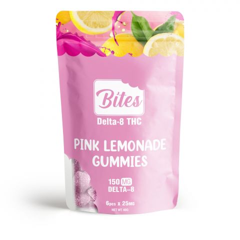 Delta-8 Bites - Pink Lemonade Gummies - 150mg - 2