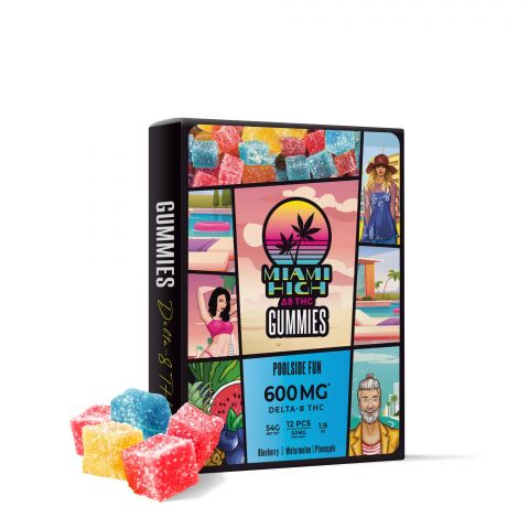 Delta-8 Gummies - Poolside Fun - Miami High - 600MG - 1