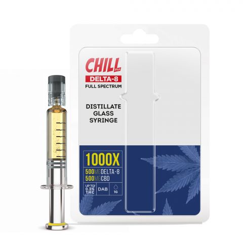 Distillate Oil Syringe - Delta 8 & CBD - Chill Plus - 1000X - 2