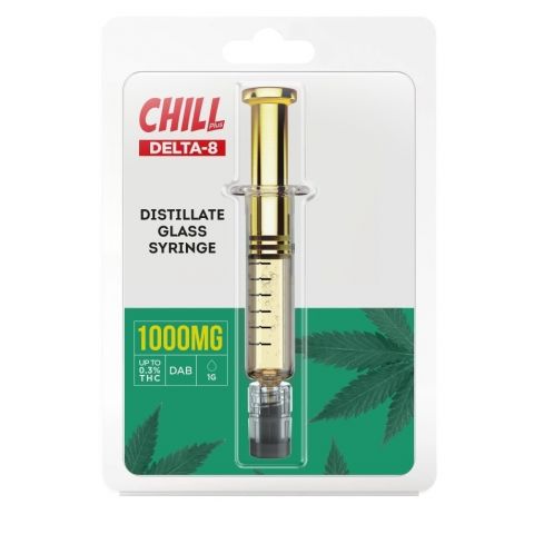 Distillate Oil Syringe - Delta 8 - Chill Plus - 1000X