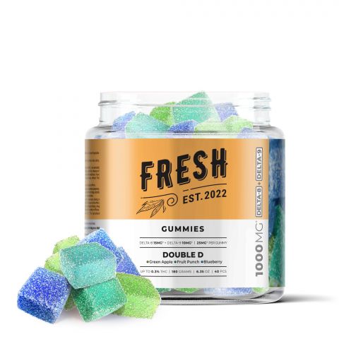 Double D Gummies - Delta 8 - Fresh - 1000mg - 1