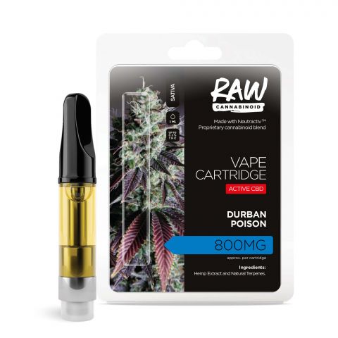 Durban Poison Cartridge - Active CBD - Cartridge - RAW - 800mg - 1