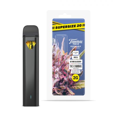 Flawless THC-O Disposable Vape Pen - Beyond Blueberry - 1600MG - Thumbnail 1